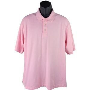 Land’s End men’s pink polo shirt size XL 100% Pima-baumwolle